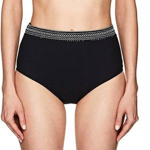 Kisuii Mila Smocked High-Waist Bikini Bottom Size M NWT